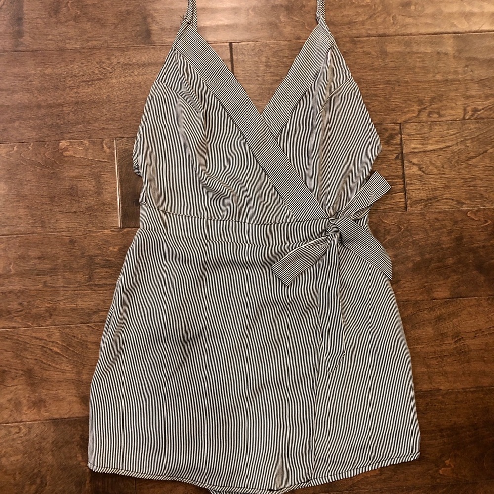 Pinstriped romper
